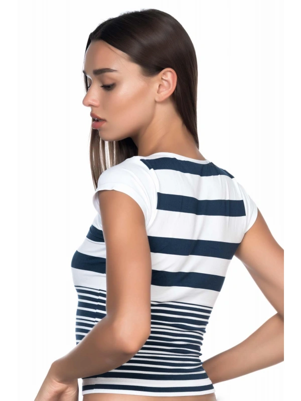 Beyaz-laci Mı Emay 5026 Soft Seamless T Shirt