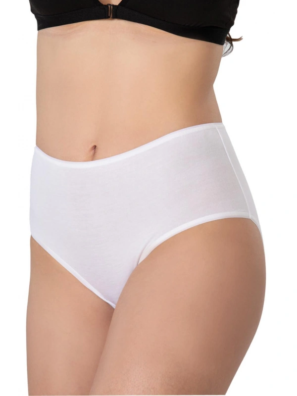 Beyaz Mı Emay 1442 Modal Coton Yüksekbel Külot