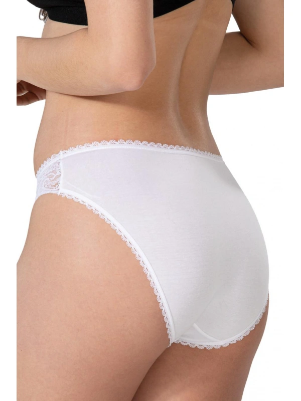 Beyaz Mı Emay 1444 Modal Cotton Dantelli Külot