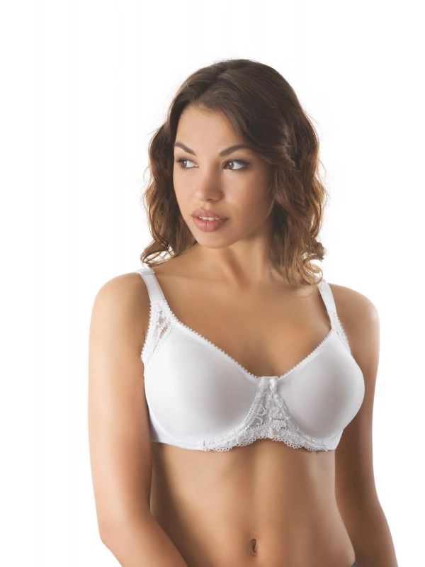 Beyaz Mı Emay 164 C Balenli Dantelli Sütyen