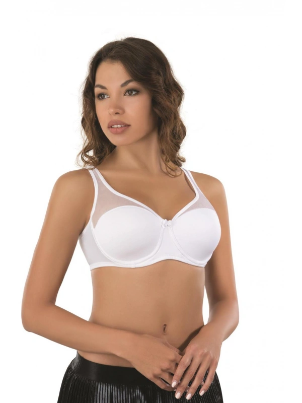 Beyaz Mı Emay 167c Pedli Tül Toparlayıcı Sütyen