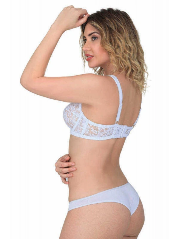 Beyaz Mı Emay 178 C Balenli Dantelli Sütyen