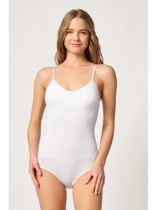 Beyaz Mı Emay 1925 Soft Pedli Çıtçıtlı Body