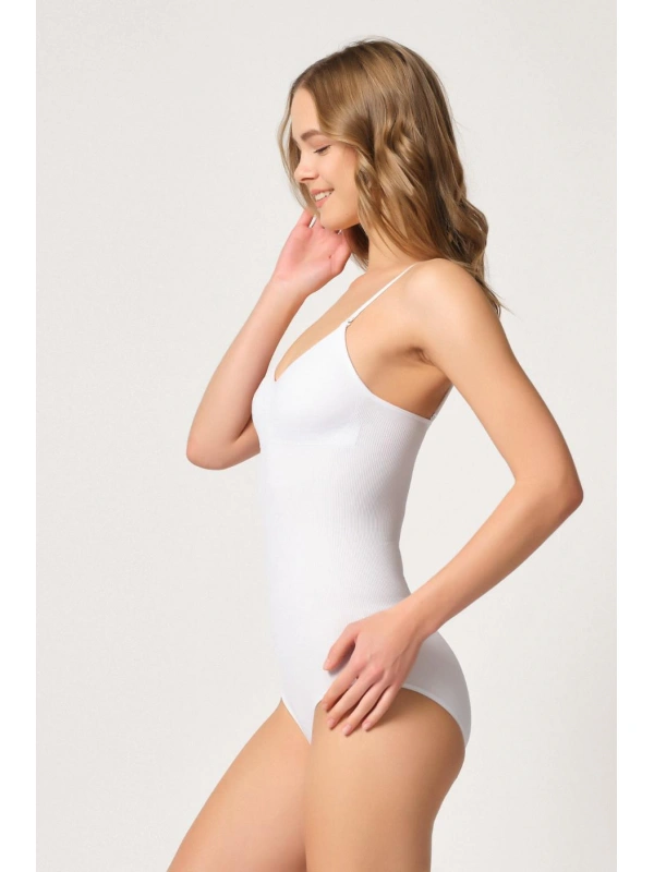 Beyaz Mı Emay 1925 Soft Pedli Çıtçıtlı Body