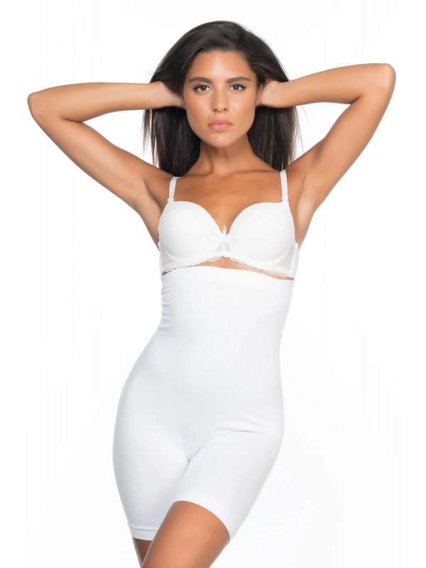 Beyaz Mı Emay 2007 Yüksek Bel Paçalı Korse