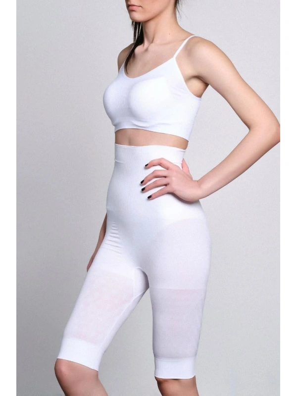 Beyaz Mı Emay 2015 Yüksek Bel Double Uzun Paçalı Korse