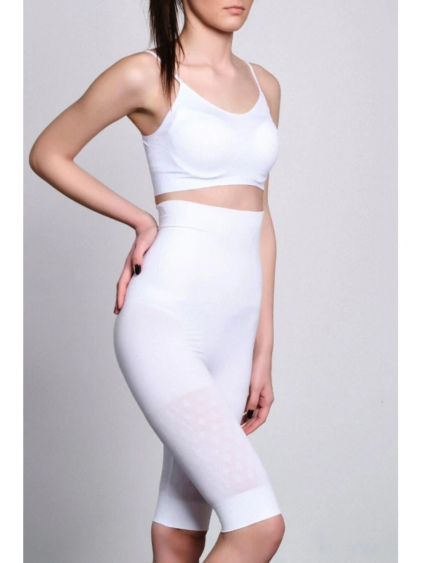 Beyaz Mı Emay 2015 Yüksek Bel Double Uzun Paçalı Korse