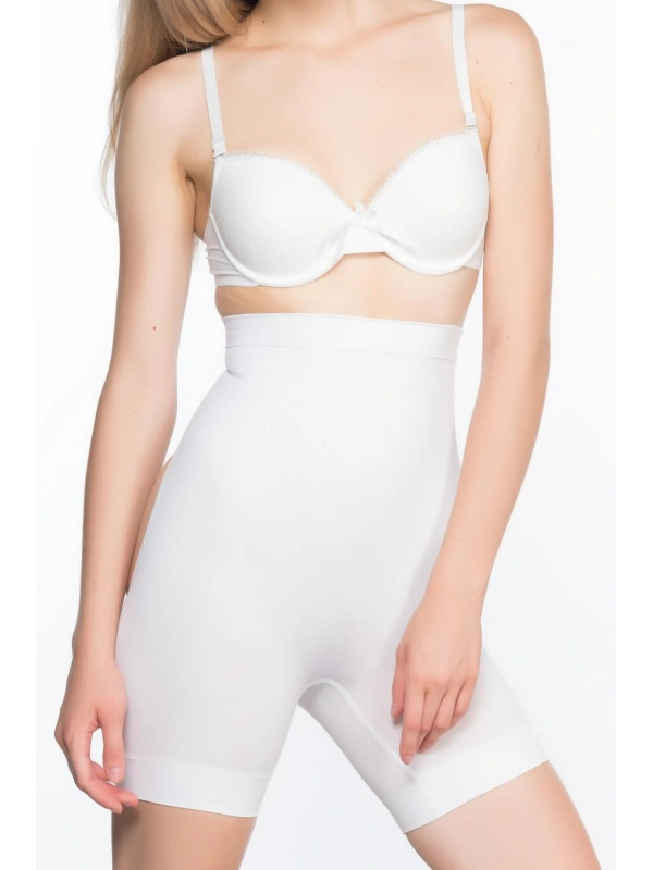 Beyaz Mı Emay 2032 Popo Açık Masajlı Boxer Korse