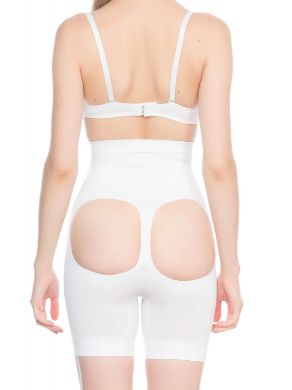 Beyaz Mı Emay 2032 Popo Açık Masajlı Boxer Korse