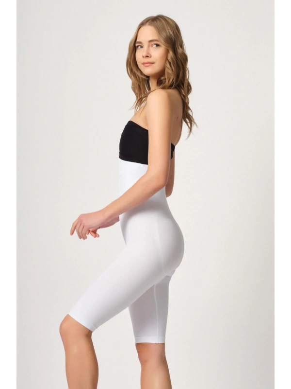 Beyaz Mı Emay 2044 Yüksek Bel Double Uzun Paçalı Korse