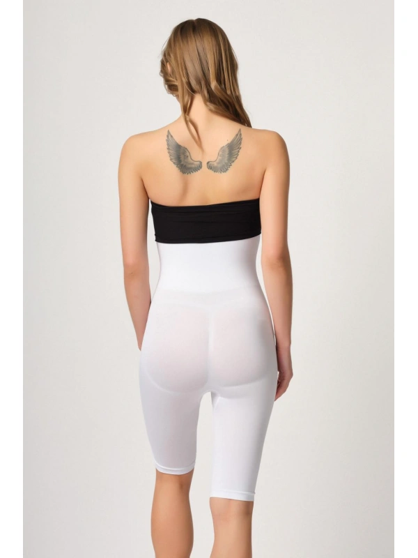 Beyaz Mı Emay 2044 Yüksek Bel Double Uzun Paçalı Korse