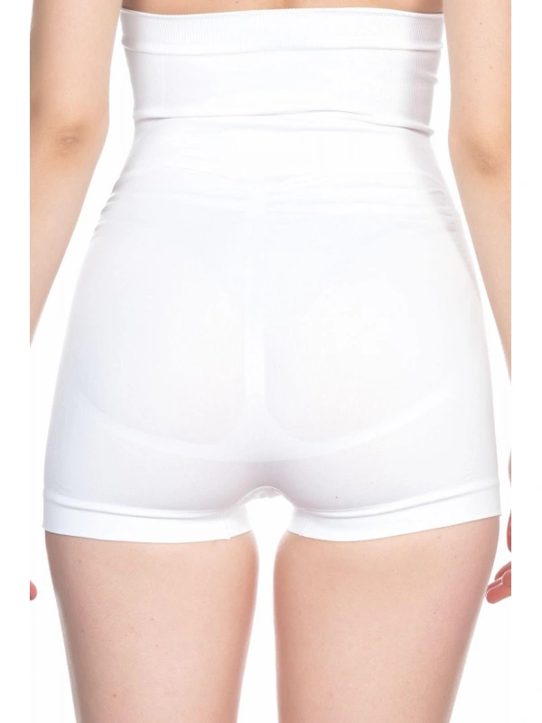 Beyaz Mı Emay 2047 Yüksek Bel Boxer Korse