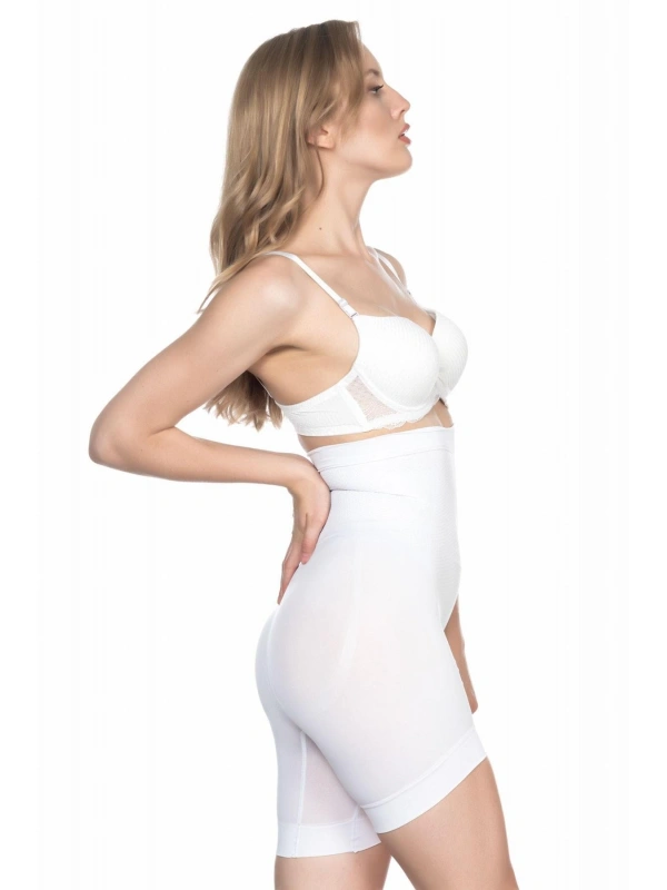 Beyaz Mı Emay 2056 Yüksek Bel Masajlı Uzun Paça Korse