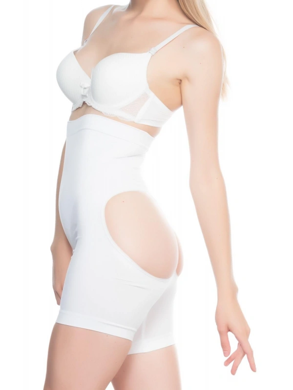 Beyaz Mı Emay 2063 Popo Açık Paçalı Korse