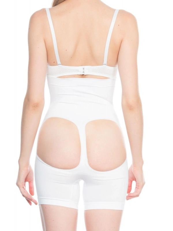 Beyaz Mı Emay 2063 Popo Açık Paçalı Korse