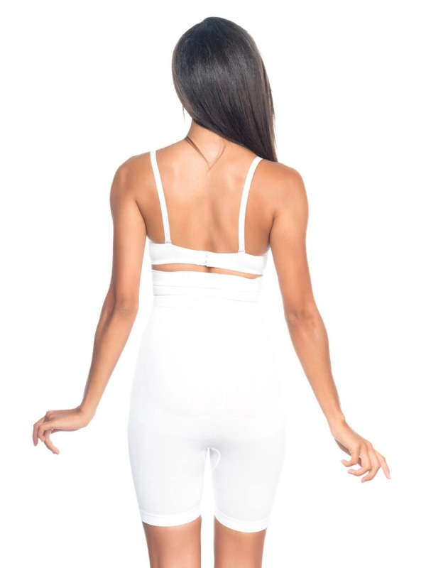 Beyaz Mı Emay 2077 Yüksek Bel Desenli Paçalı Korse