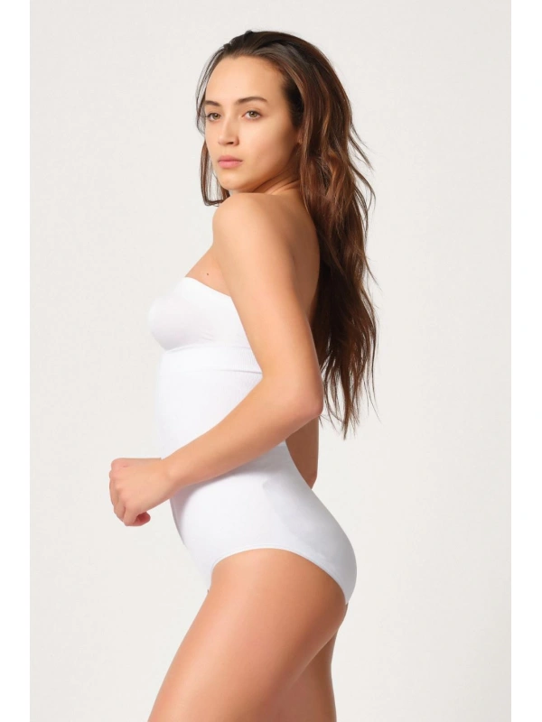 Beyaz Mı Emay 2088 Önden Agraflı Slip Korse