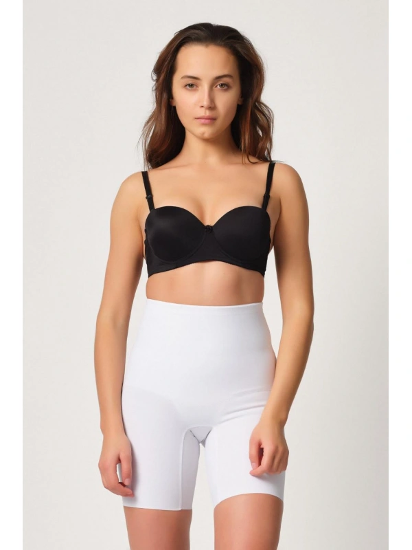 Beyaz Mı Emay 2816 Yüksek Bel Boxer Lazer Korse