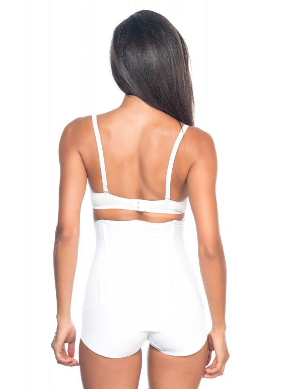 Beyaz Mı Emay 2824 Yüksek Bel Balen Agraflı Slıp Lazer Korse