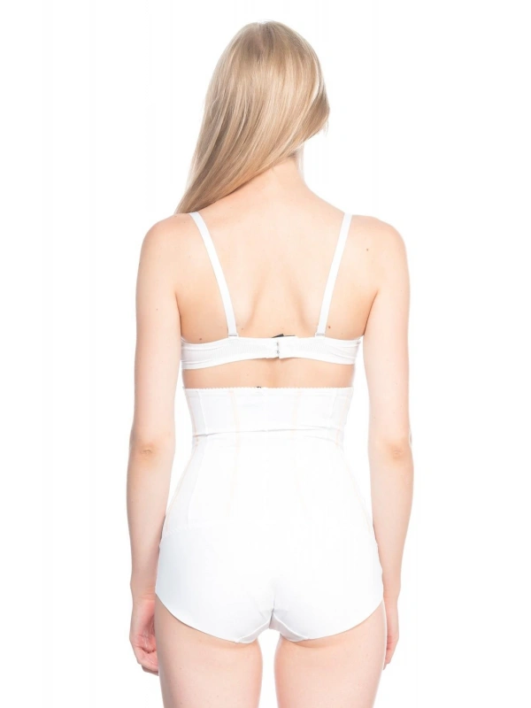 Beyaz Mı Emay 2886 Yüksek Bel Tül Slip Lazer Korse