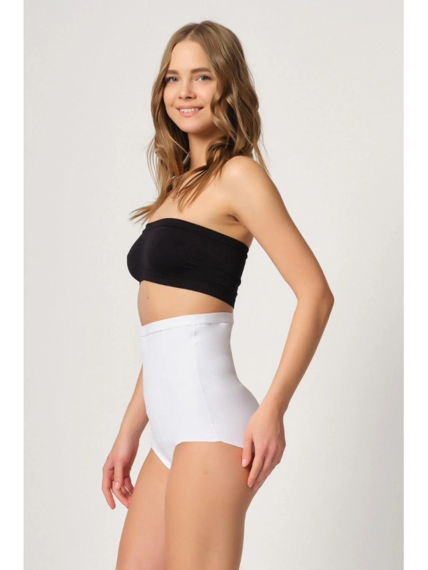 Beyaz Mı Emay 2931 Karın Balen Destekli Slip Lazer Korse