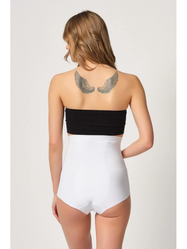 Beyaz Mı Emay 2931 Karın Balen Destekli Slip Lazer Korse