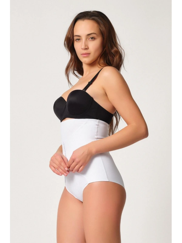 Beyaz Mı Emay 2932 Double Karın Agraf Destekli Slip Lazer Korse