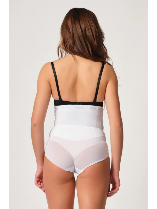 Beyaz Mı Emay 2945 Tül Karyokalı Slip Lazer Korse