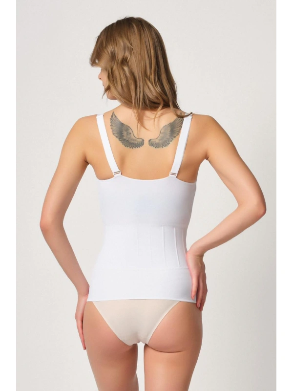 Beyaz Mı Emay 2946 Göğüs Altı Balen Destekli Atlet Korse