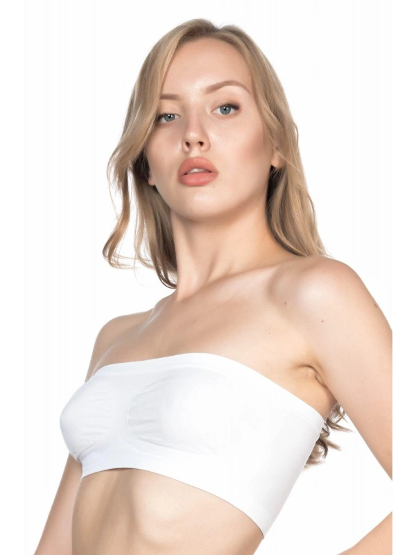 Beyaz Mı Emay 4002 Soft Straplez Büstiyer