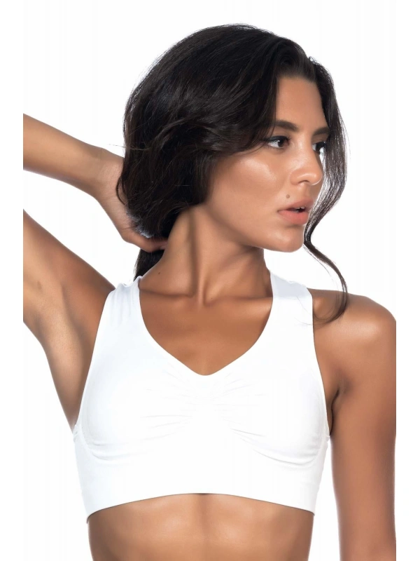 Beyaz Mı Emay 4011 Sporcu Toparlayıcı Büstiyer