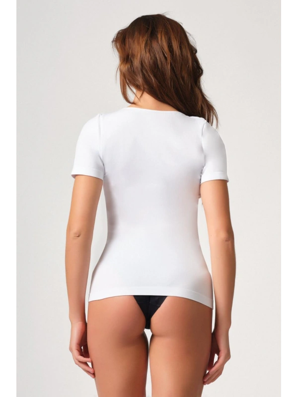 Beyaz Mı Emay 5004 Soft Yarım Kollu Atlet