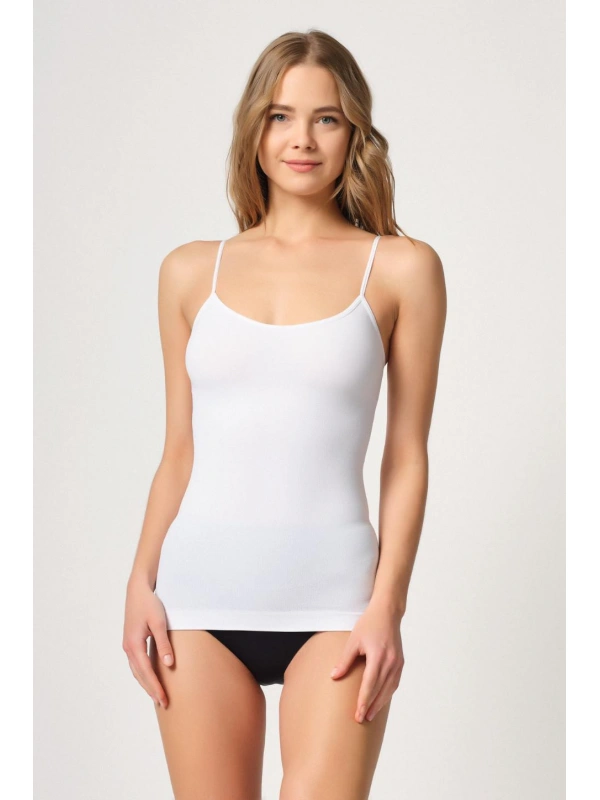 Beyaz Mı Emay 5020 İnce Askılı Atlet Korse