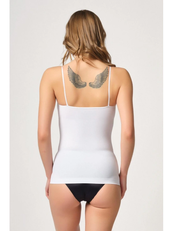 Beyaz Mı Emay 5020 İnce Askılı Atlet Korse