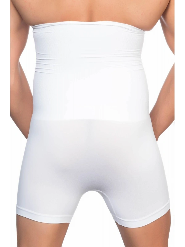 Beyaz Mı Emay E1005 Erkek Yüksek Bel Double Boxer Korse