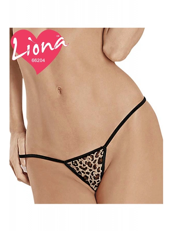 Büyük Beden Leopar Desenli Tanga