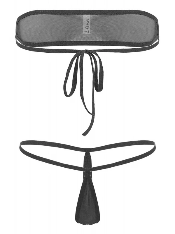 Büyük Beden Siyah Sütyenli  İç Çamaşırı Takımı