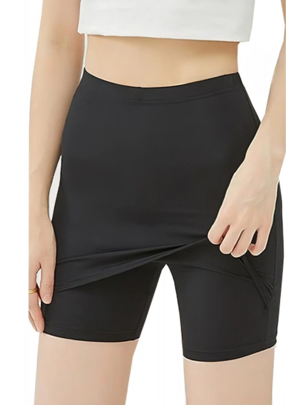 Çift Katmanlı Etek Altı Şort Korse Kadın 4432