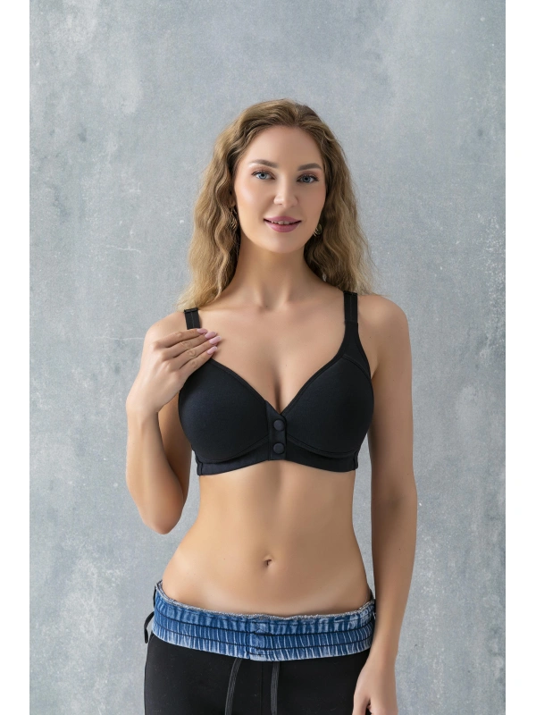 Çıtçıtlı Toparlayıcı Minimizer Sütyen Siyah (brf11991)