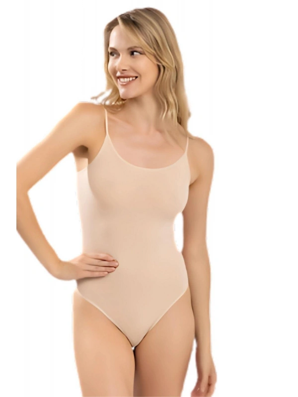 Dikişsiz İp Askılı Badi Korse Kadın 4447