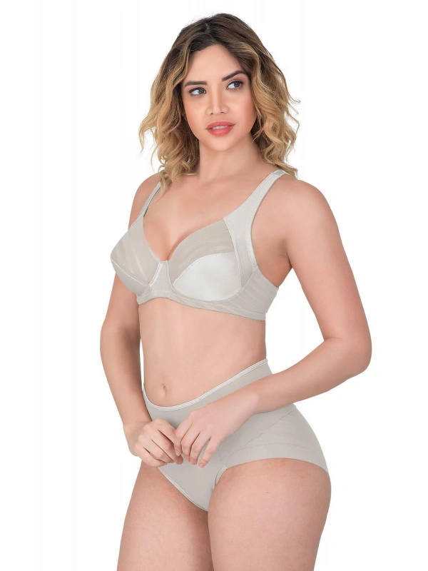 Ekru Mı Emay 183 B Yan Destekli Toparlayıcı Balenli Sütyen