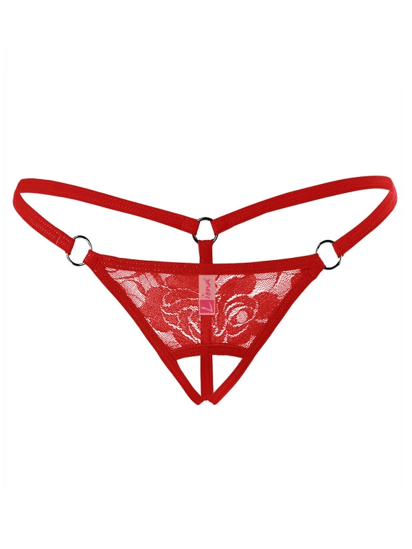  İç Giyim Ağı Açık Dantelli Fantazi G String