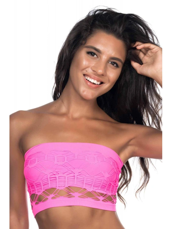 Fuşya Mı Emay 4050 Double Örgü Toparlayıcı Straplez Büstiyer