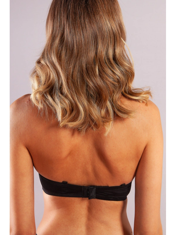 Gabrıella Balconette Foam Cup Bra, Siyah Konforlu Ve Şık Sütyen, Strapless