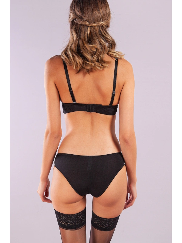 Gala Balconette Foam Cup Lace Bra, Siyah Konforlu Ve Şık Sütyen, Strapless