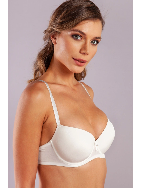Garabina Foam Cup  Push Up Bra, Ekru Konforlu Ve Şık Sütyen