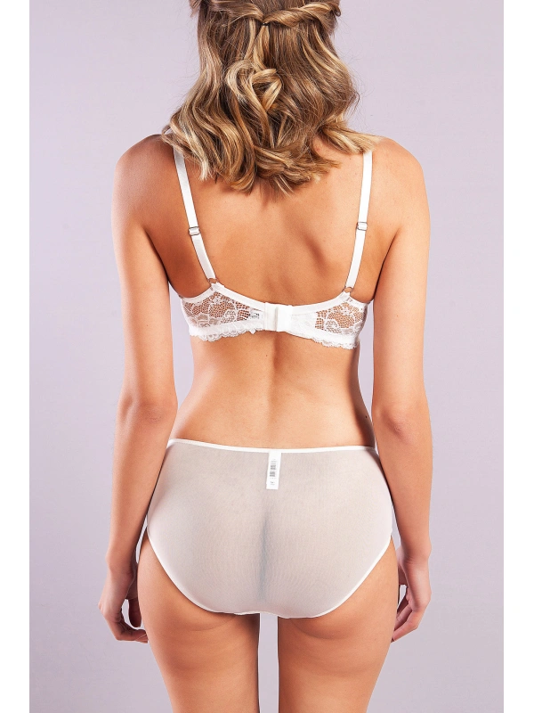 Gilda Big Size Plunge Bra, Ekru Konforlu Ve Şık Sütyen
