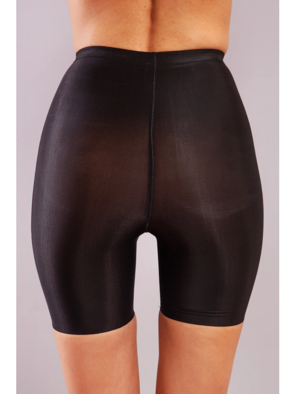 Golshan Girdle Hight Waist Micro Short Corset, İz Yapmayan Görünmez Yüksek Bel Paçalı Siyah Korse