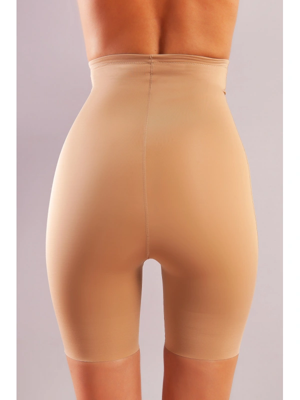 Golshan Girdle Hight Waist Micro Short Corset, İz Yapmayan Görünmez Yüksek Bel Paçalı Ten Korse
