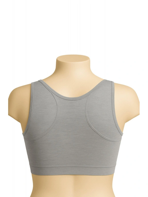 Gri Mı Emay 1816 6'lı Pedli Kalın Askılı Alıştırma Sütyeni